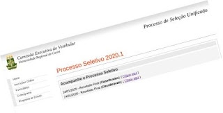 URCA divulga resultado do vestibular 2020.1