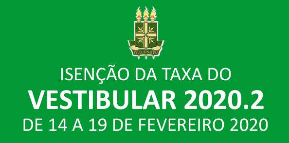 URCA divulga data para pedido de isenção do vestibular 2020.2