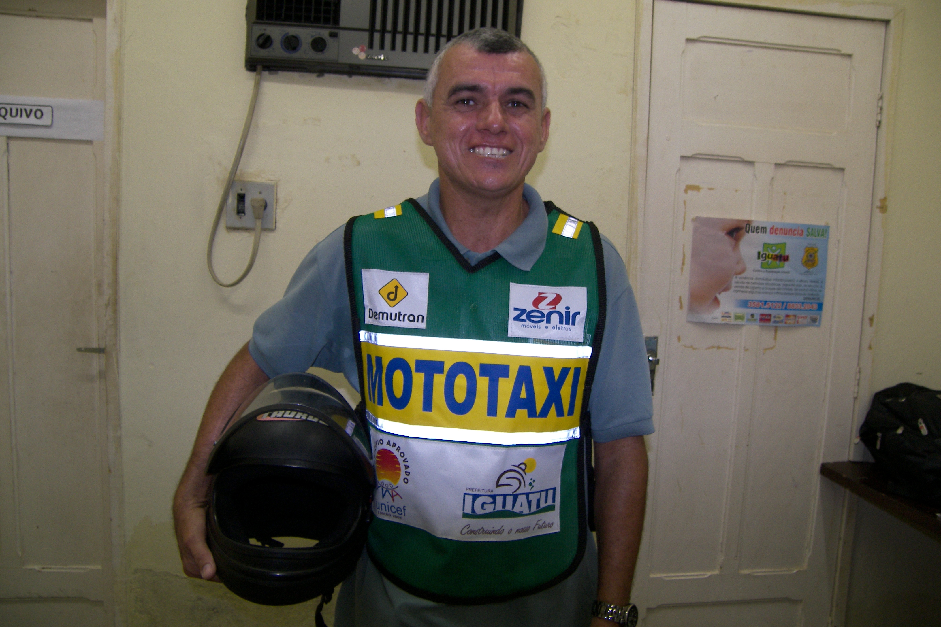 Erasmo Saldanha, mototaxista Erasmo